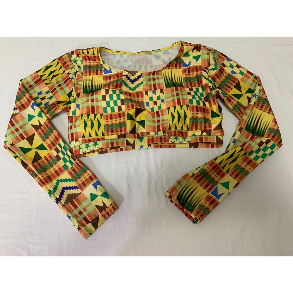 Tia Ankara Women Long Sleeve Bikini Set Two Piece Swimsuit Swimwear Sz M - Picture 7 of 12